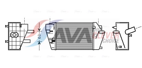 AVA QUALITY COOLING Välijäähdytin AIA4187