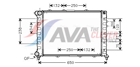 AVA QUALITY COOLING Radiaator,mootorijahutus ALA2038