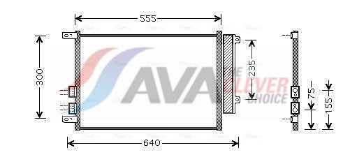 AVA QUALITY COOLING Kondensaator,kliimaseade ALA5088D