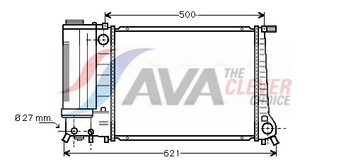 AVA QUALITY COOLING Radiaator,mootorijahutus BW2101