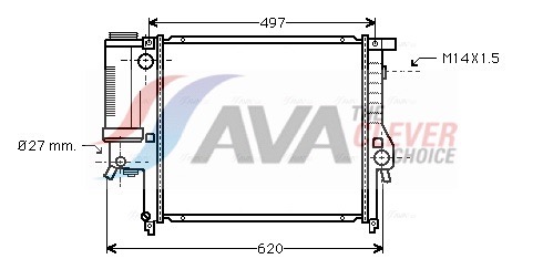 AVA QUALITY COOLING Radiaator,mootorijahutus BW2124