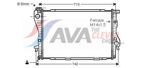 AVA QUALITY COOLING Radiaator,mootorijahutus BW2176
