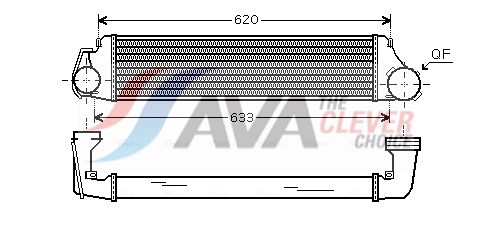 AVA QUALITY COOLING Intercooler BW4282