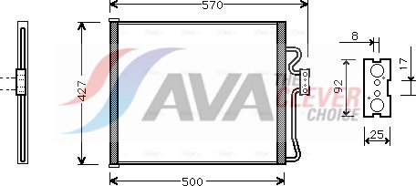 AVA QUALITY COOLING Kondensaator,kliimaseade BW5214