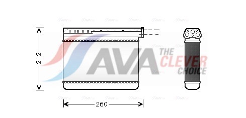 AVA QUALITY COOLING Soojusvaheti,salongiküte BW6166