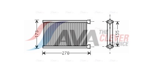 AVA QUALITY COOLING Soojusvaheti,salongiküte BW6344
