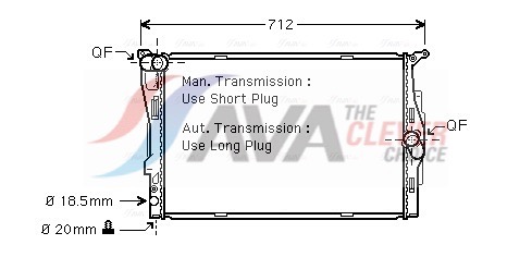 AVA QUALITY COOLING Radiaator,mootorijahutus BWA2292