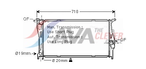 AVA QUALITY COOLING Radiaator,mootorijahutus BWA2293