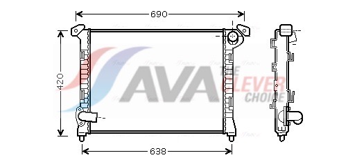 AVA QUALITY COOLING Radiaator,mootorijahutus BWA2314