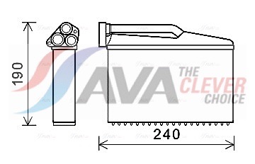 AVA QUALITY COOLING Soojusvaheti,salongiküte BWA6541