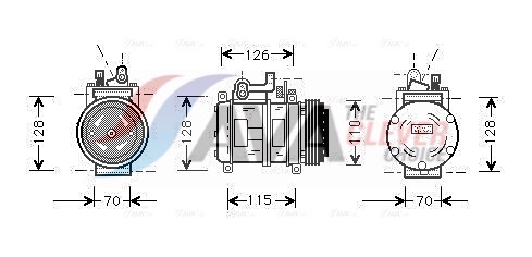 AVA QUALITY COOLING Kompressor,kliimaseade BWAK227