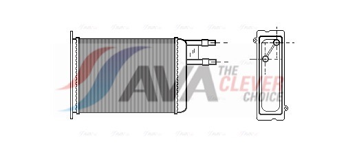 AVA QUALITY COOLING Soojusvaheti,salongiküte CN6128