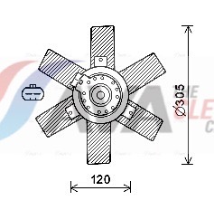 AVA QUALITY COOLING Ventilaator,mootorijahutus CN7553