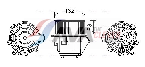 AVA QUALITY COOLING Elektrimootor,salongiventilaator CN8298