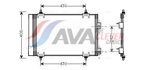AVA QUALITY COOLING Kondensaator,kliimaseade CNA5231D