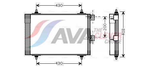 AVA QUALITY COOLING Kondensaator,kliimaseade CNA5241D