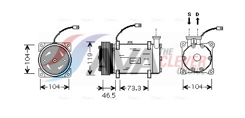 AVA QUALITY COOLING Kompressor,kliimaseade CNAK030