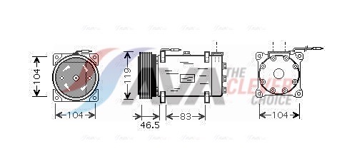AVA QUALITY COOLING Kompressor,kliimaseade CNAK160