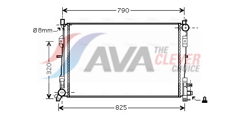 AVA QUALITY COOLING Jäähdytin,moottorin jäähdytys CR2092
