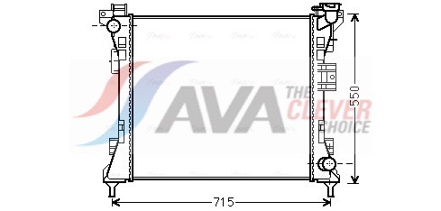 AVA QUALITY COOLING Jäähdytin,moottorin jäähdytys CR2104