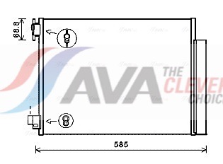 AVA QUALITY COOLING Lauhdutin, ilmastointilaite DAA5011D