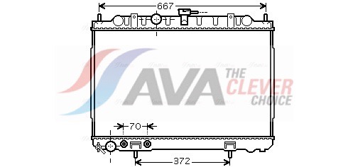 AVA QUALITY COOLING Radiaator,mootorijahutus DN2239
