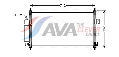 AVA QUALITY COOLING Kondensaator,kliimaseade DN5263D