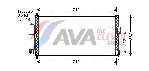 AVA QUALITY COOLING Kondensaator,kliimaseade DN5270D