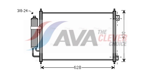 AVA QUALITY COOLING Kondensaator,kliimaseade DN5328D