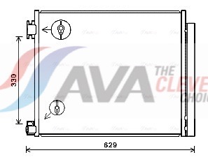 AVA QUALITY COOLING Kondensaator,kliimaseade DN5422D