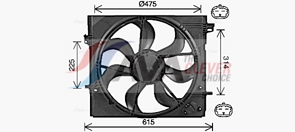 AVA QUALITY COOLING Ventilaator,mootorijahutus DN7540