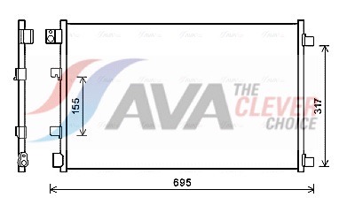 AVA QUALITY COOLING Kondensaator,kliimaseade DNA5281