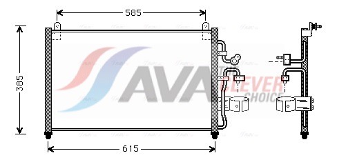 AVA QUALITY COOLING Kondensaator,kliimaseade DW5013