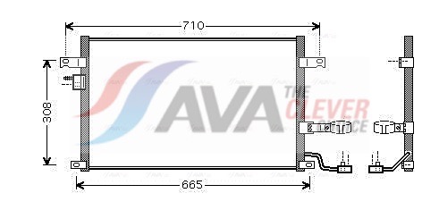 AVA QUALITY COOLING Kondensaator,kliimaseade DW5056D