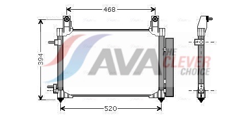 AVA QUALITY COOLING Kondensaator,kliimaseade DW5081D