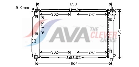 AVA QUALITY COOLING Radiaator,mootorijahutus DWA2067