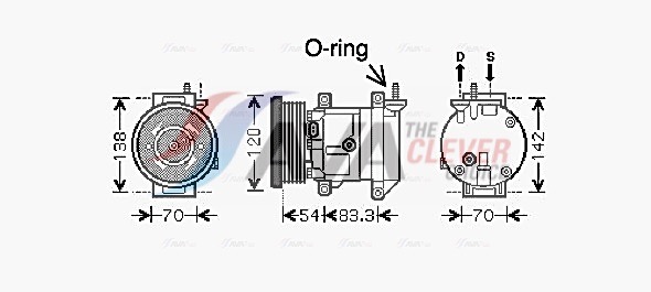 AVA QUALITY COOLING Kompressor,kliimaseade DWAK071
