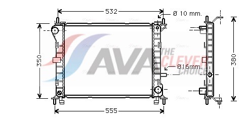 AVA QUALITY COOLING Radiaator,mootorijahutus FD2263