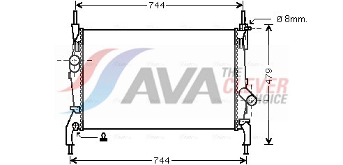 AVA QUALITY COOLING Radiaator,mootorijahutus FD2404