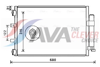 AVA QUALITY COOLING Kondensaator,kliimaseade FD5487D