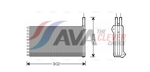 AVA QUALITY COOLING Soojusvaheti,salongiküte FD6154