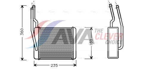 AVA QUALITY COOLING Soojusvaheti,salongiküte FD6272