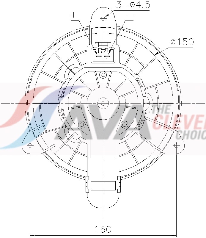 AVA QUALITY COOLING Salongipuhur FD8727