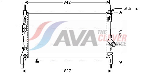 AVA QUALITY COOLING Radiaator,mootorijahutus FDA2405