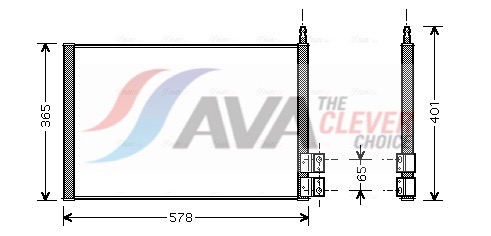 AVA QUALITY COOLING Kondensaator,kliimaseade FDA5328