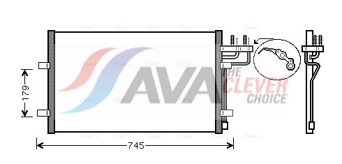AVA QUALITY COOLING Kondensaator,kliimaseade FDA5367