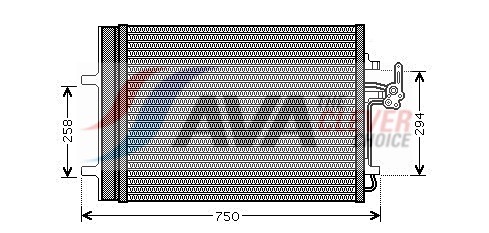 AVA QUALITY COOLING Kondensor, klimatanläggning FDA5427D