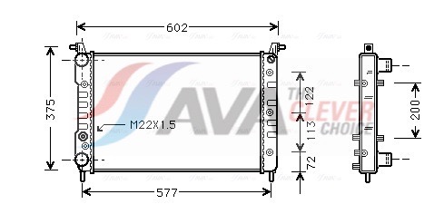AVA QUALITY COOLING Radiaator,mootorijahutus FT2224