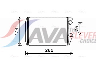 AVA QUALITY COOLING Soojusvaheti,salongiküte FT6410