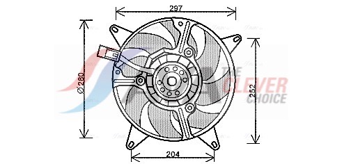 AVA QUALITY COOLING Ventilaator,mootorijahutus FT7544